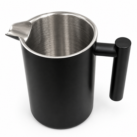 Black French Press Coffee Maker Plunger 1000ml