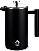Black French Press Coffee Maker Plunger 1000ml