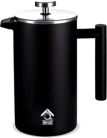 Black French Press Coffee Maker Plunger 1000ml