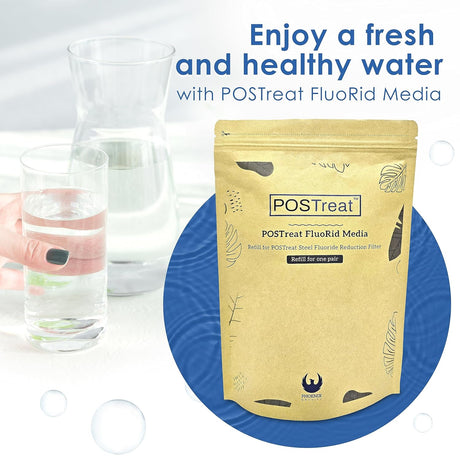 POSTreat FluoRid Media Refill -Fluoride Filter Media-Phoenix Gravity