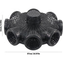 Eight Hole Eel Cage Ground Fish Trap Lobster Fishing Net Foldable Crab Catcher