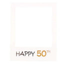 1Th 18Th-60Th Photo Booth Props Picture Frame Wedding Birthday Party Decoration - Happy 50TH