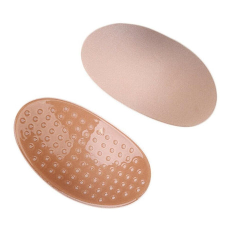 2Pcs Soft Anti-Slip Invisible Shoulder Pads Naturally Increased Silicone /Sponge - Black (Sponge)