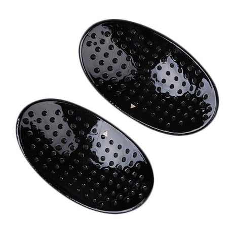 2Pcs Soft Anti-Slip Invisible Shoulder Pads Naturally Increased Silicone /Sponge - Black (Sponge)