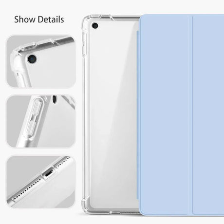 Shockproof Silicone iPad Air 3 Cover with Pencil Slot and Smart Wake - Grey