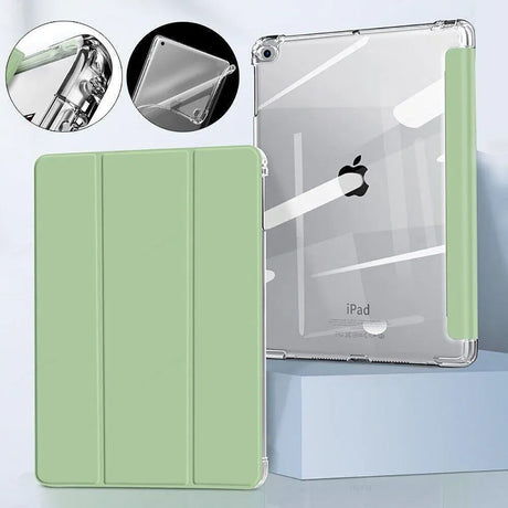 Shockproof Silicone iPad Air 4 Cover with Pencil Slot and Smart Wake - Black