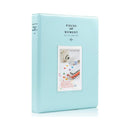 128 Pockets Album Case Storage For Polaroid Photo FujiFilm Camera Film - Lake Blue
