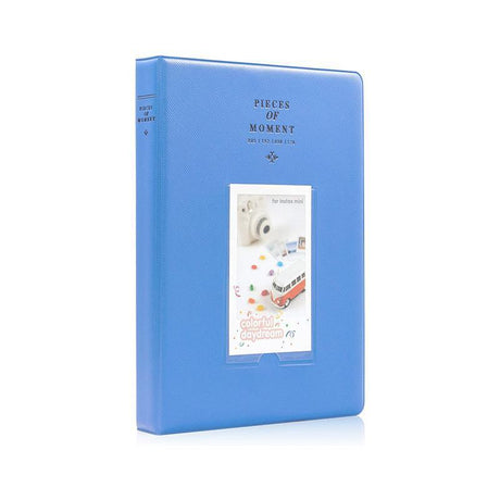 128 Pockets Album Case Storage For Polaroid Photo FujiFilm Camera Film - Lake Blue
