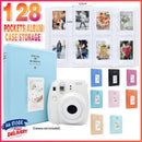 128 Pockets Album Case Storage For Polaroid Photo FujiFilm Camera Film - Royal Blue