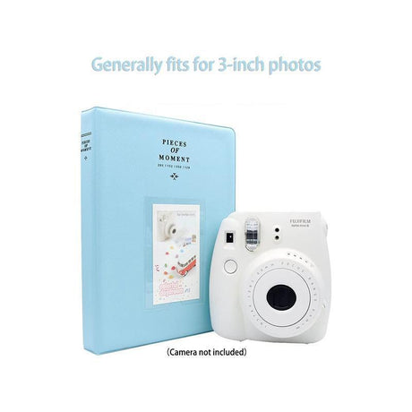 128 Pockets Album Case Storage For Polaroid Photo FujiFilm Camera Film - Royal Blue