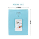 128 Pockets Album Case Storage For Polaroid Photo FujiFilm Camera Film - Blue