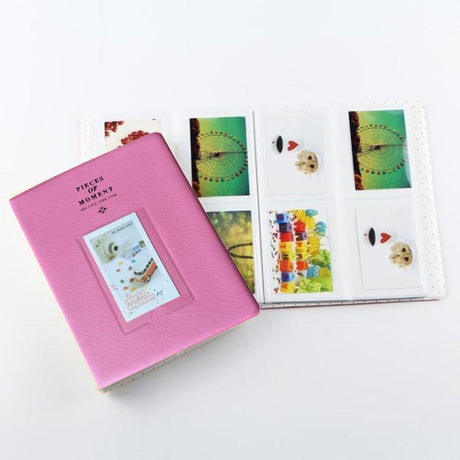 128 Pockets Album Case Storage For Polaroid Photo FujiFilm Camera Film - Beige