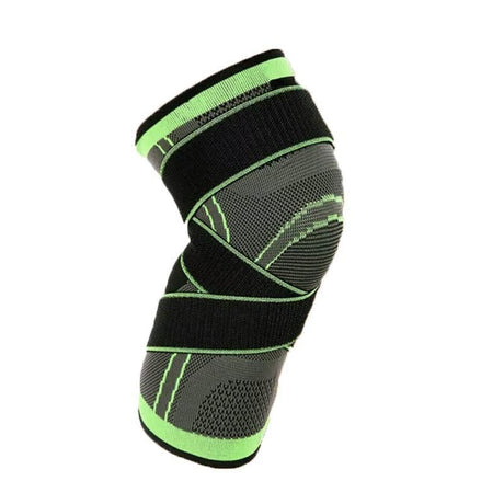 3D Weaving Knee Brace Breathable Sleeve Support Running Jogging Joint Pain Leg Green - Green-L