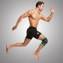 3D Weaving Knee Brace Breathable Sleeve Support Running Jogging Joint Pain Leg Green - Green-XL