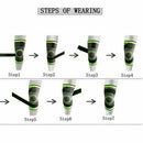 3D Weaving Knee Brace Breathable Sleeve Support Running Jogging Joint Pain Leg Green - Green-XXXL