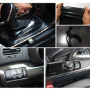 152x 30CM Car Vinyl Wrap Carbon Fiber Matt Satin Glossy Multi Color Car Tint Car Sticker - Glossy Black