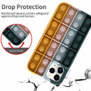 Rainbow Pop Fidget Toys Push It Bubble Phone Case For iPhone 7 8 Plus X XR 11 12 Pro Max - iPhone 12Pro