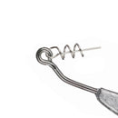Weedless Jighead Hook Swimbait Worm Fishing Lure Wide Gap Single Barbed Spinner - 1/0#