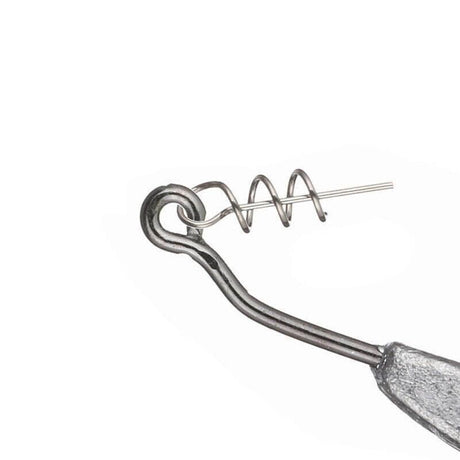 Weedless Jighead Hook Swimbait Worm Fishing Lure Wide Gap Single Barbed Spinner - 1/0#