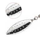 Weedless Jighead Hook Swimbait Worm Fishing Lure Wide Gap Single Barbed Spinner - 1/0#