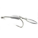 Weedless Jighead Hook Swimbait Worm Fishing Lure Wide Gap Single Barbed Spinner - 2/0#