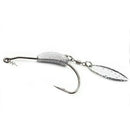 Weedless Jighead Hook Swimbait Worm Fishing Lure Wide Gap Single Barbed Spinner - 2/0#