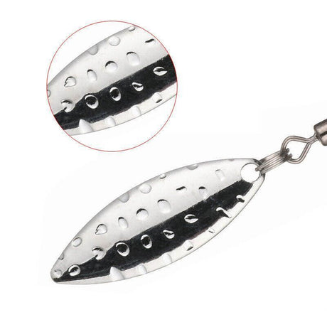 Weedless Jighead Hook Swimbait Worm Fishing Lure Wide Gap Single Barbed Spinner - 2/0#