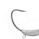 Weedless Jighead Hook Swimbait Worm Fishing Lure Wide Gap Single Barbed Spinner - 3/0#