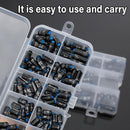 100pcs Graduated Soft Core Fishing Lead Sinkers Quick Drop Weights Tackle Set