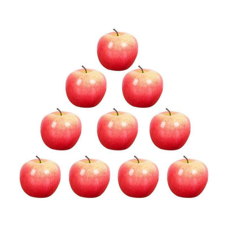 10 X Artificial Green Apples for Home Party Wedding & Shop Decor - Green