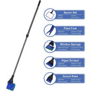 5 in1 Water Aquarium Cleaning Tool Fish Tank Gravel Vacuum Glass Cleaner Brush