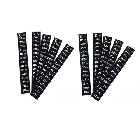 UPTO 10x Aquarium Thermometer Fish Tank Sticker Temperature Strip Dual Scale HOT - 1PC