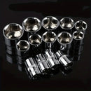 12PCS Socket Ratchet Wrench Set Quick Release Handle Extension Bar Tool Set