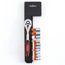 12PCS Socket Ratchet Wrench Set Quick Release Handle Extension Bar Tool Set