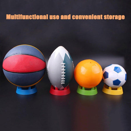 2PCS Football Basketball Volleyball Storage Stand Multi-Functional Ball Holder - Green
