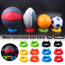 2PCS Football Basketball Volleyball Storage Stand Multi-Functional Ball Holder - Yellow