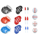 Sports Alignment Golf Ball Marker 3 Line Tool Drawing Liner Set Stencil Au Stock - Red