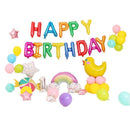45-50 Pcs Happy Birthday 3D Unicorn Decoration Balloons Diy Decor Party Set - 01