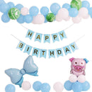 45-50 Pcs Happy Birthday 3D Unicorn Decoration Balloons Diy Decor Party Set - 02
