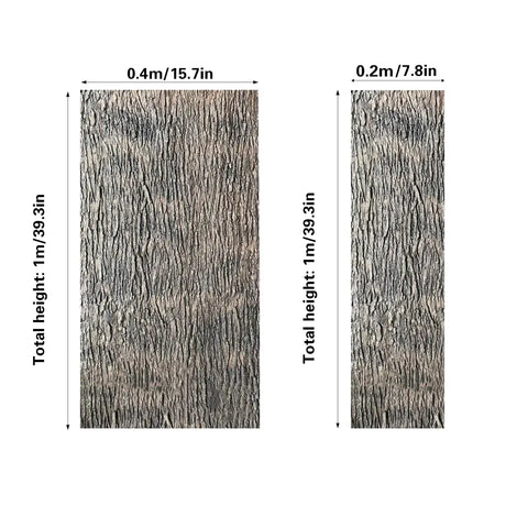 Simulation of Tree Bark Water Pipe Cover Decoration Realistic Texture Home Use - 40x100cm
