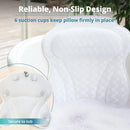 3D Breathable Mesh Bathtub Pillow Non Slip For Bathroom Spa Neck Back Support