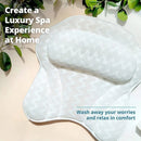 3D Breathable Mesh Bathtub Pillow Non Slip For Bathroom Spa Neck Back Support