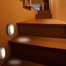 Led Motion Sensor Night Light Indoor Outdoor Battery Operated Stairs Hallway - 1PC White White
