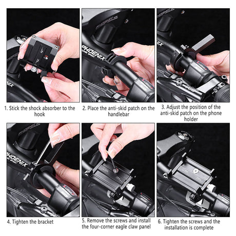 Aluminum Alloy Bicycle Mobile Phone Stand Phone Rack Cycling Accessories Mount