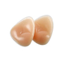 Triangle Push-Up Silicone Bra Inserts Breasts Pad Bikini Bra Cleavage Enhancers - Beige-Big