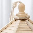 Wooden Bird Feeder Pavilion Style Birdhouse Weatherproof for Garden Outdoor