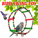 Parrot Swing Toy Bird Perch Stand for Birds Cage Toy Interactive Play Equipment