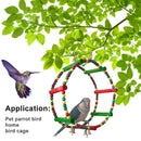 Parrot Swing Toy Bird Perch Stand for Birds Cage Toy Interactive Play Equipment