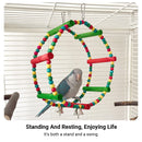 Parrot Swing Toy Bird Perch Stand for Birds Cage Toy Interactive Play Equipment