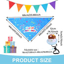 Pet Birthday Cake Hat and Triangle Towel combination Fun Party Dress Up for Pets - Blue